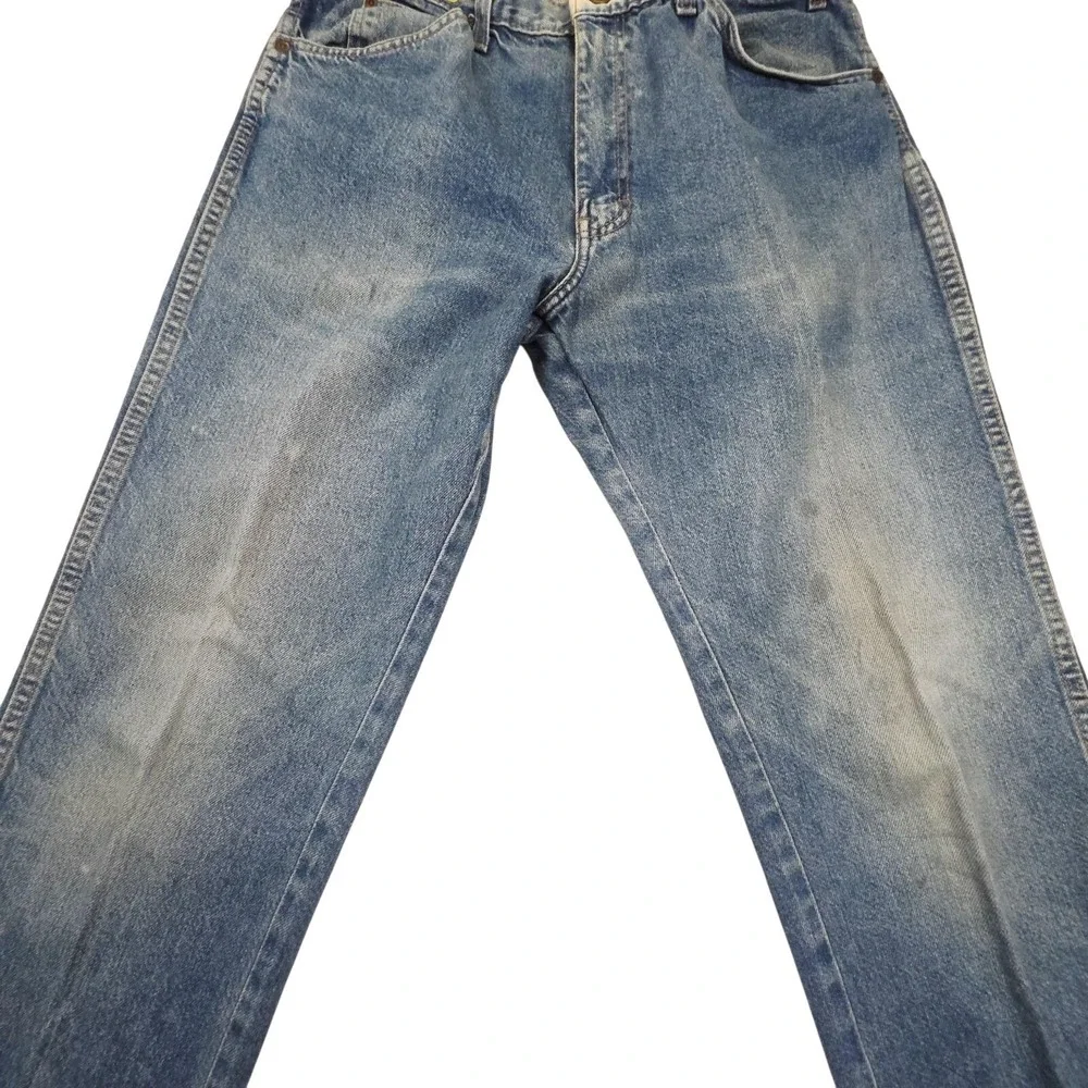 Dickies Jeans Mens 34x32 Blue Denim Straight Fit Work Wear Rugged Casual Outdoor